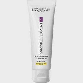 L'Oreal Paris Wrinkle Expert Age Defense UV Lotion, SPF 30, 1.7 fl oz