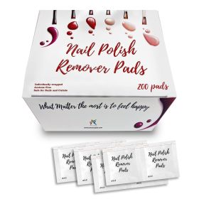 Nail Polish Remover Pads Pack of 200 Nail Polish Remover Wipes 2 ply Ethyl Acetate Fingernail Polish Remover Pads Non Acetone Advanced Nail Polish Rem