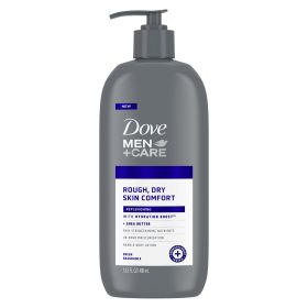 Dove Men+Care Skin Comfort Non Greasy Women's Hand & Body Lotion Dry Skin, Fresh, 13.5 oz