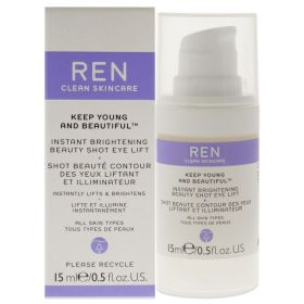 Keep Young and Beautiful Instant Brightening Beauty Shot Eye Lift by REN for Women - 0.5 oz Serum