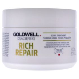 Dualsenses Rich Repair 60 Sec Treatment by Goldwell for Unisex - 6.7 oz Treatment