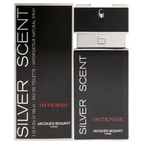 Silver Scent Intense by Jacques Bogart for Men - 3.3 oz EDT Spray