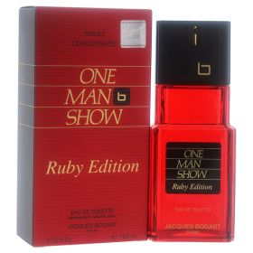 One Man Show by Jacques Bogart for Men - 3.33 oz EDT Spray (Ruby Edition)